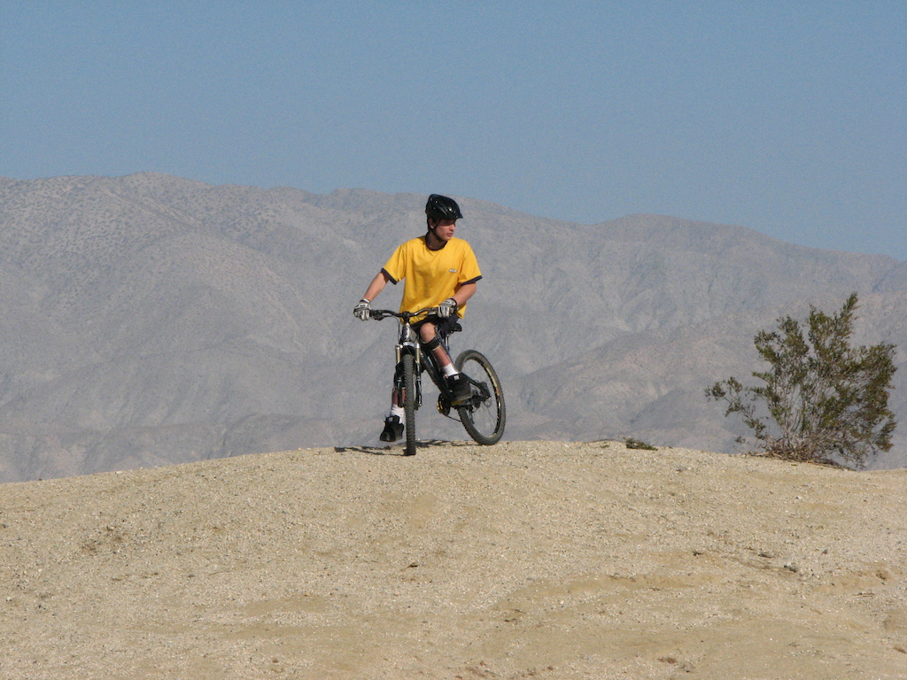Riding the san adreas fault in sky valley near palm springs