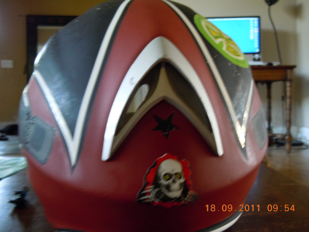 My helmet painted