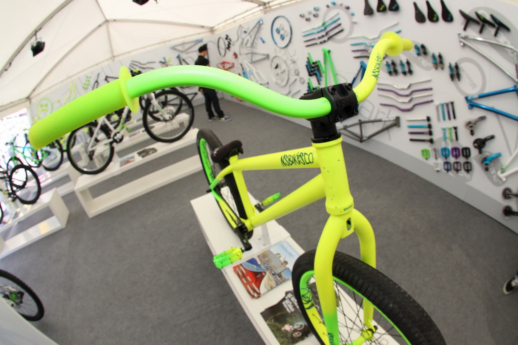 2012 NS Bikes Brazilian Acid color line at Eurobike 2011.