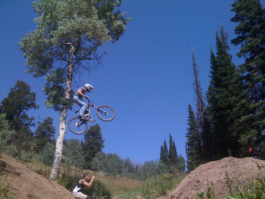 One of the biggest jumps you can hit at Teton Pass, Wyoming. Fast, smooth, and fun!