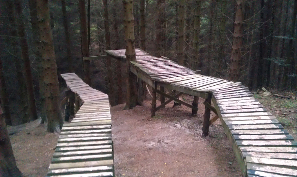 We built a new intermediate drop between the big one and the small one.