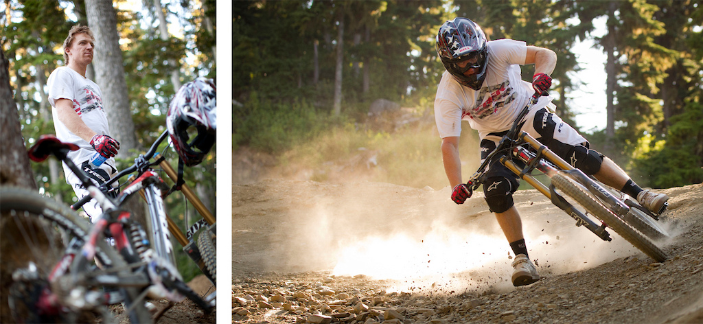 Aaron Gwin at Trek Session Carbon Launch in Whistler BC, Sept 2011. Photo by Sterling Lorence