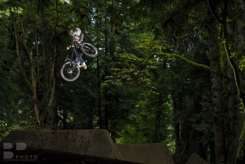 Dustin doing a rad Unturndown-Nac. Probably the most creative &amp; stylish combo I've seen anyone do on a mountain bike