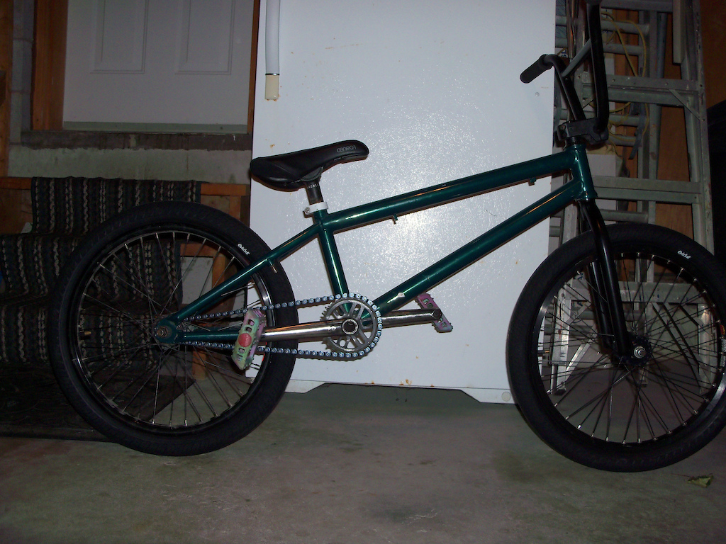 new frame tires and chain. freshly painted bars and forks