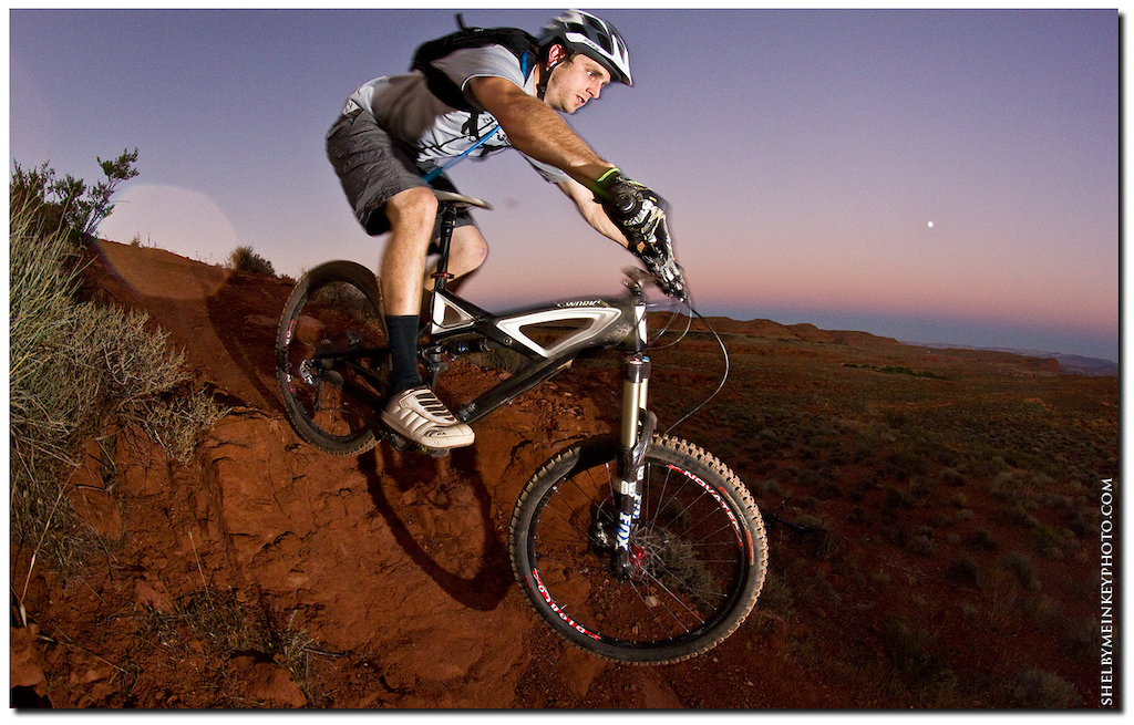Lots of playful drops on a ribbon of single track minutes from downtown St. George