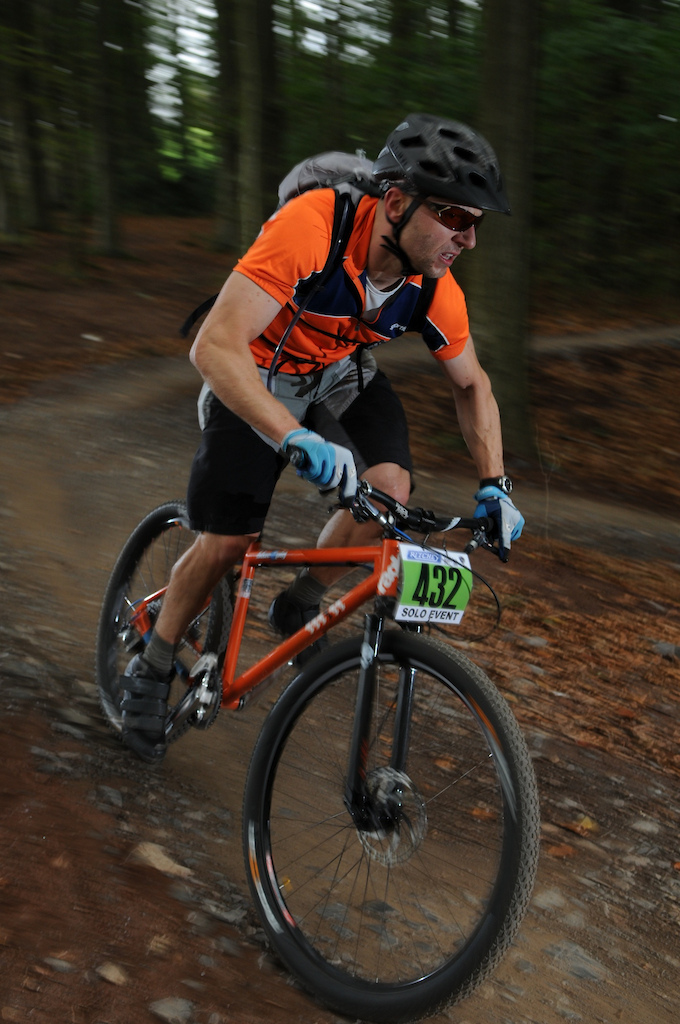 _______________________ Bristol's Kona Oktoberfest, XC Racing Day, 15th Oct 2011 _______________________ Category: Solo, Male, 4hr 9am race _______________________ Finish position: 10th out of 44 _______________________ Machine: Ragley Blue Pig with rigid carbon forks and 29inch ZTR Crest front wheel