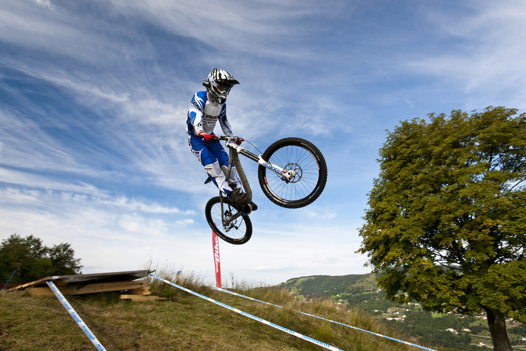 Danny Hart during training at the 2011 World Cup in La Bresse/FRA