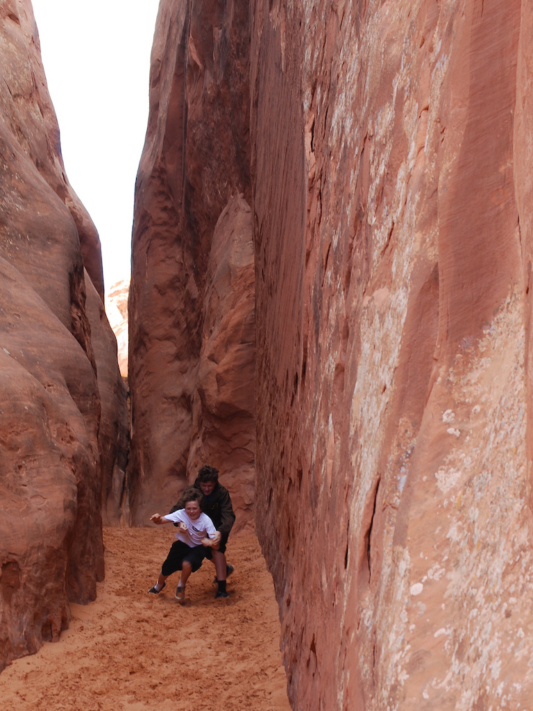 Jack and I just messing around in Arches National Park