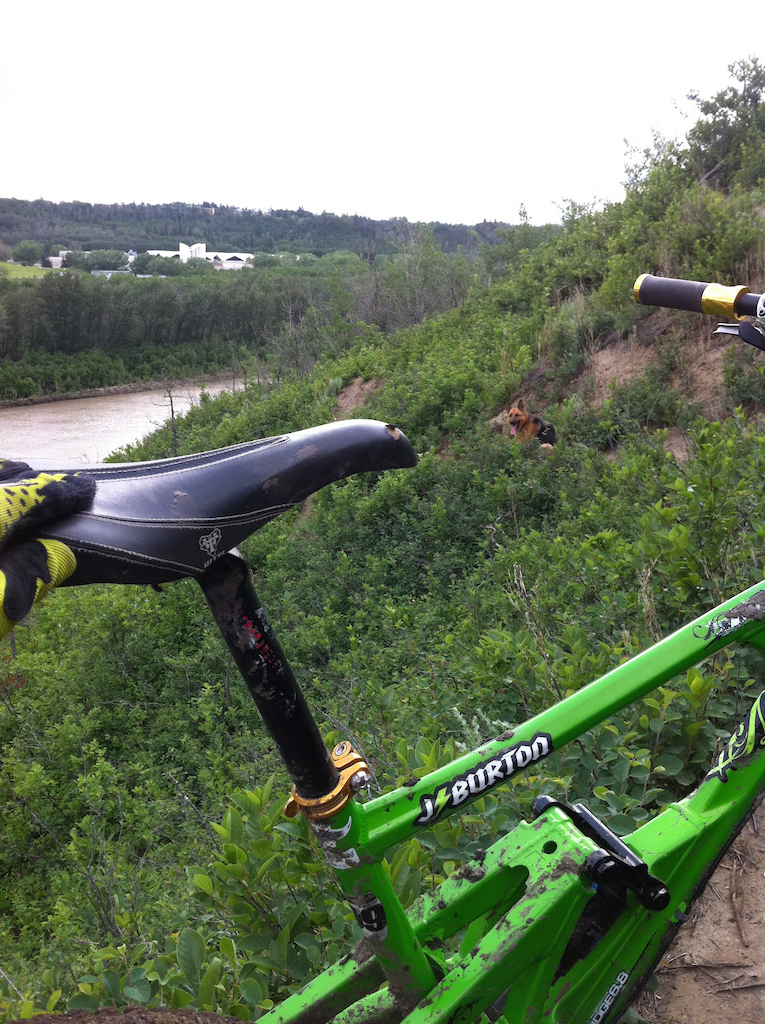 Don't know the name but its a gnarly trail. Over the bank south-facing to the Henday...