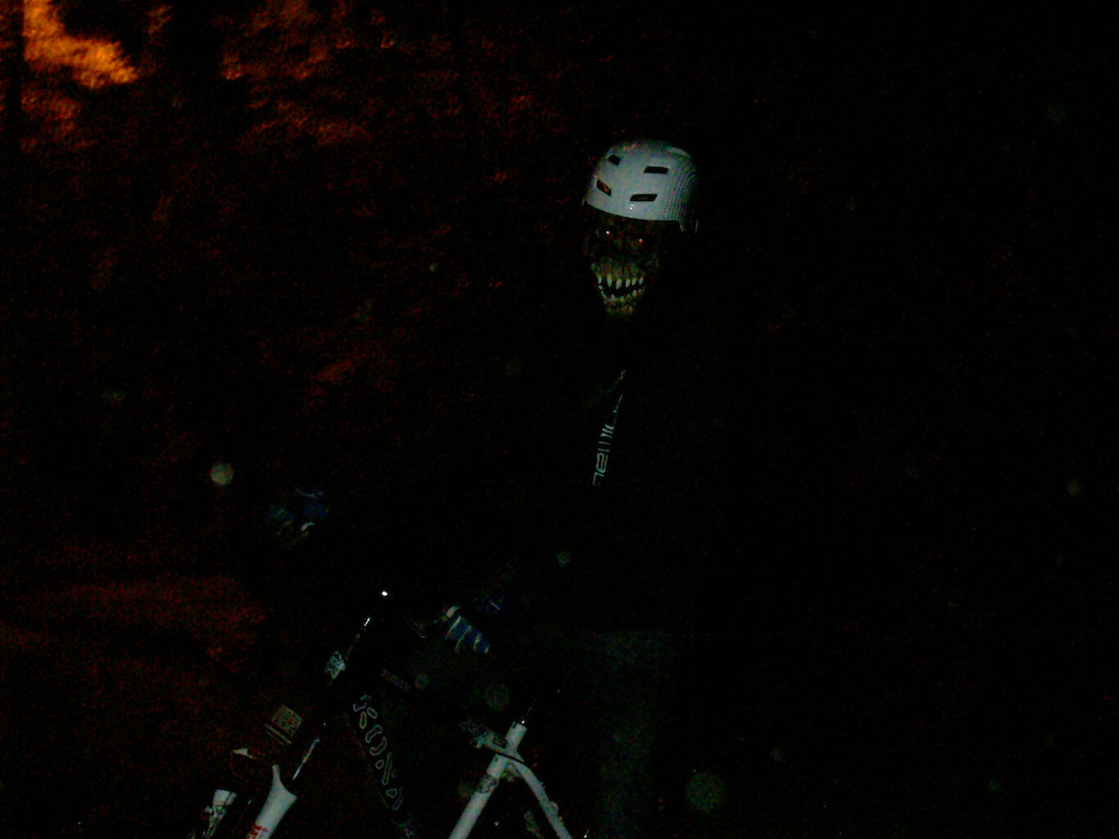 Monster riding in the dark!