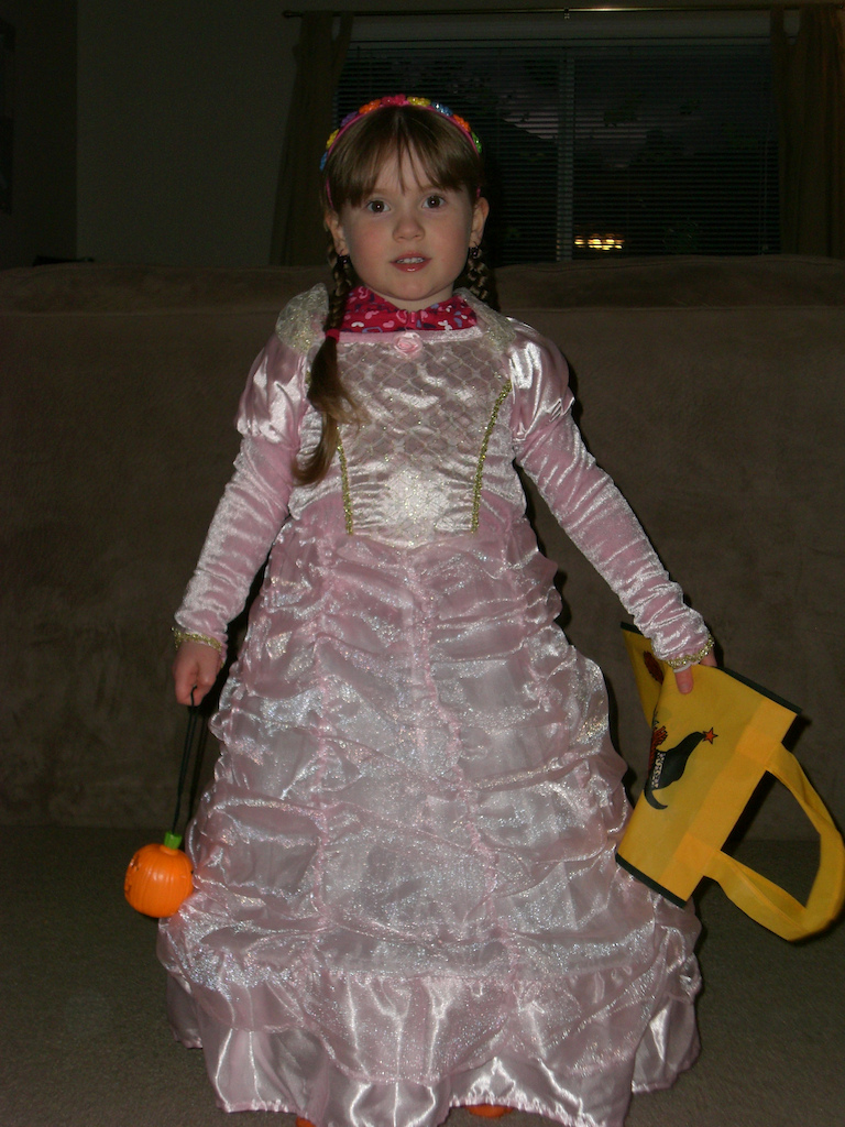 Ashlee ready to go get candy.