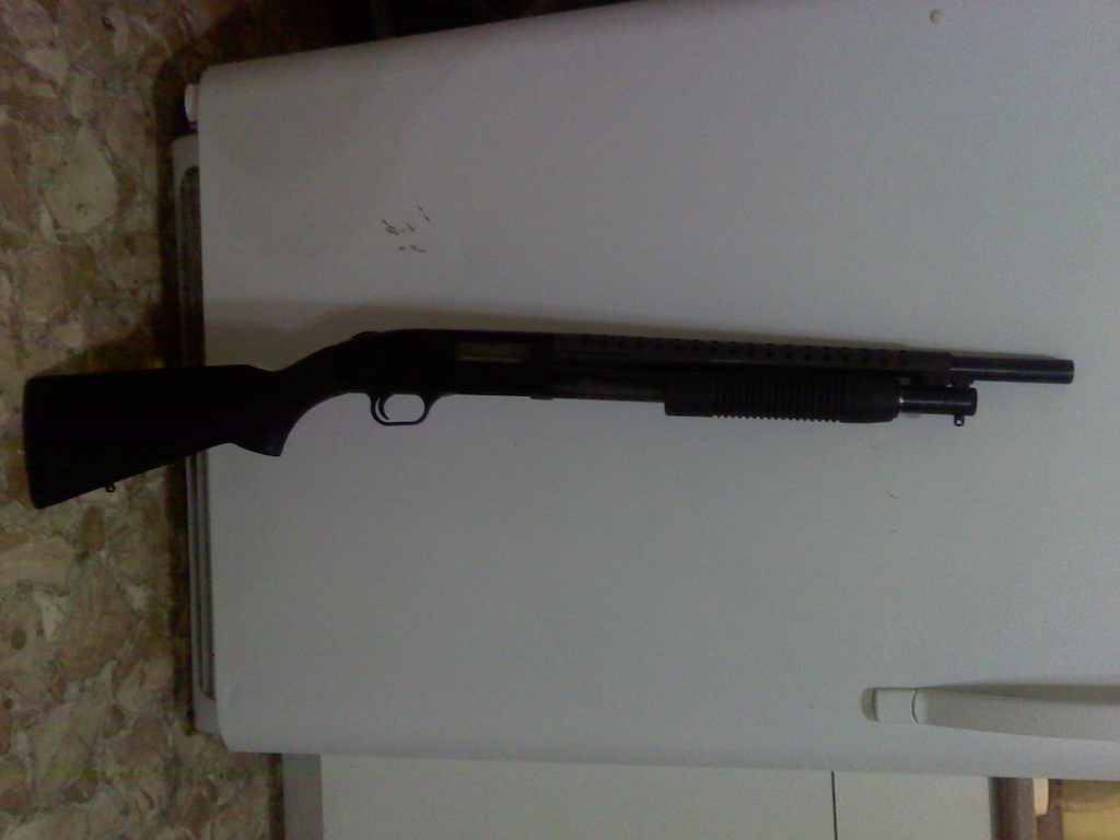 mossberg 500A, /w short barrel and cooling fan
