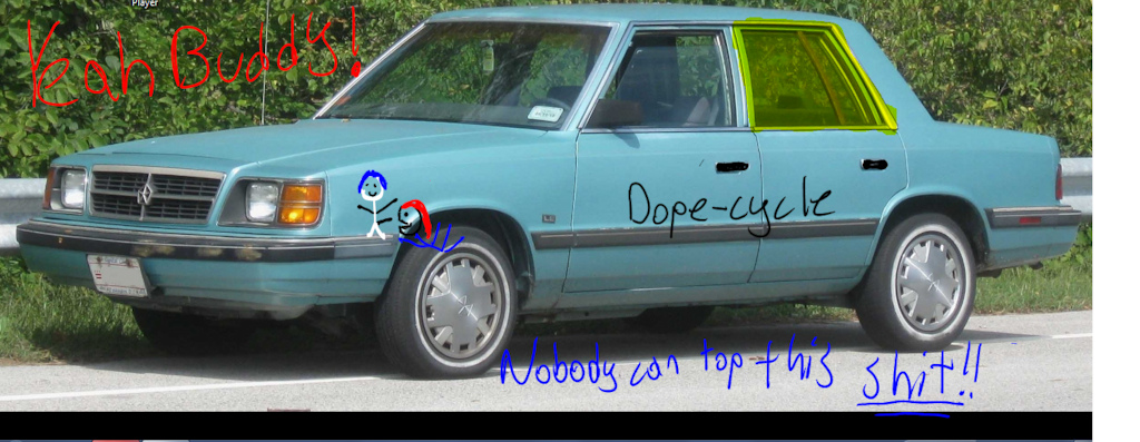 was bored so i made pree jokes pic of my first car :P