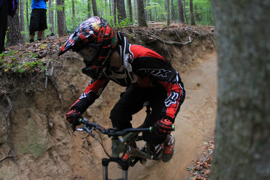 Me riding at Big Creek. Few pictures are of the Gully Run and Slalom trail. Photos taken by Guy Miller.