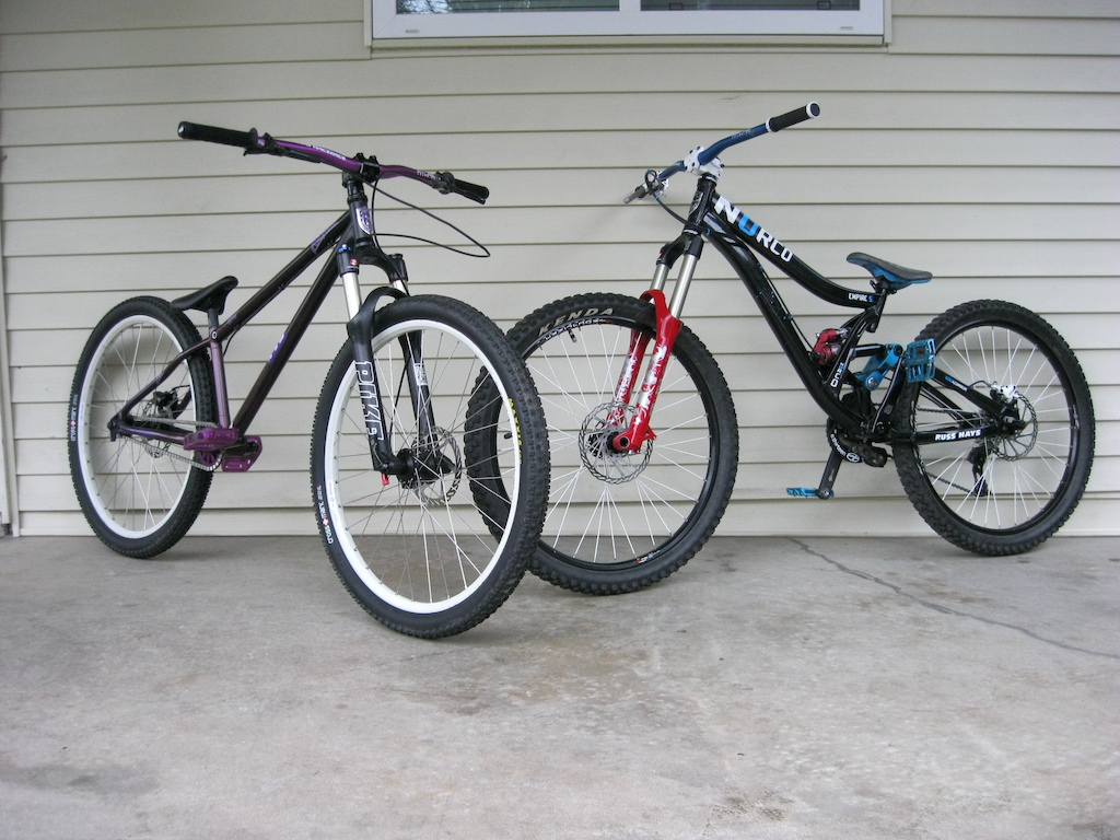 My 09 Norco Empire and bro's 2010 Norco 250