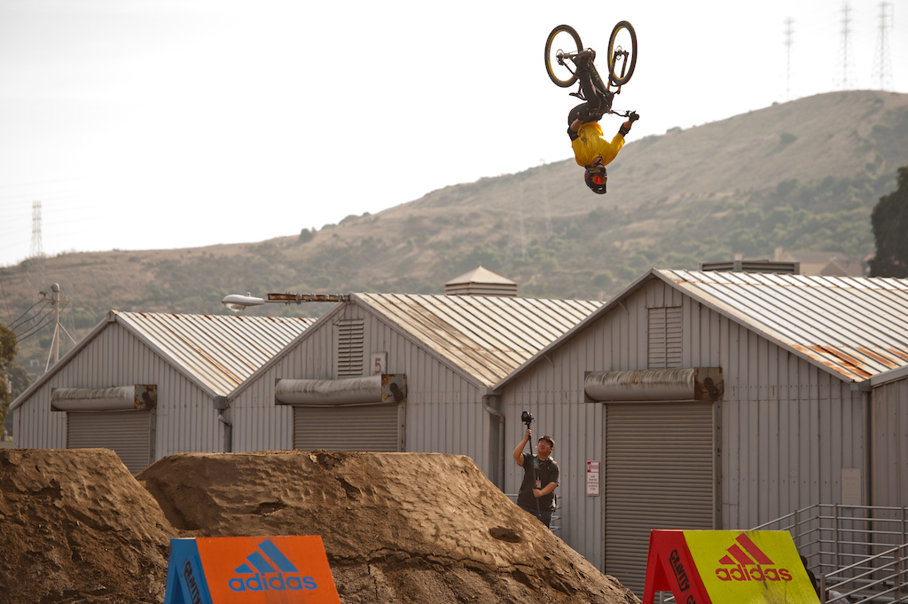 Cam McCaul was looking super smooth in practice but a hard fall kept him out of competition.