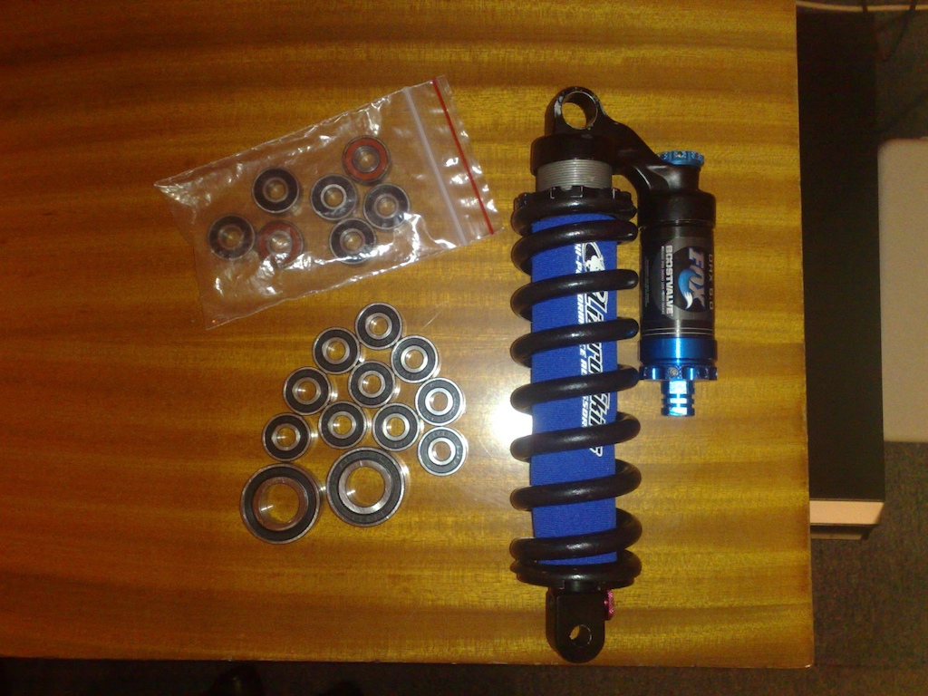 brand new bearings for the mount of the shock