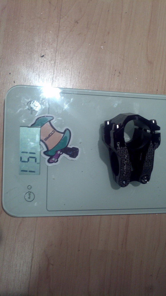 2011 Easton Havoc stem, 35mm, 1.125", black. 3g over claimed weight.