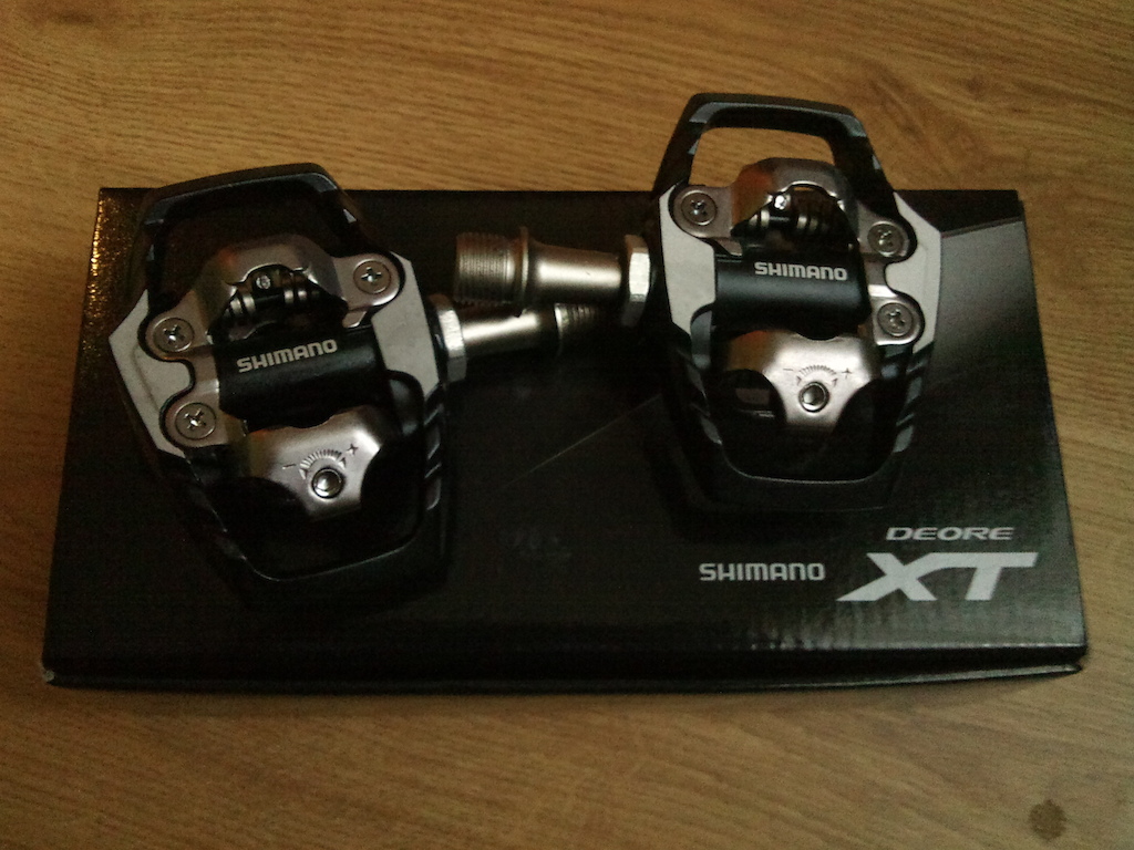 My new clipless pedals Shimano XT, weight 408g