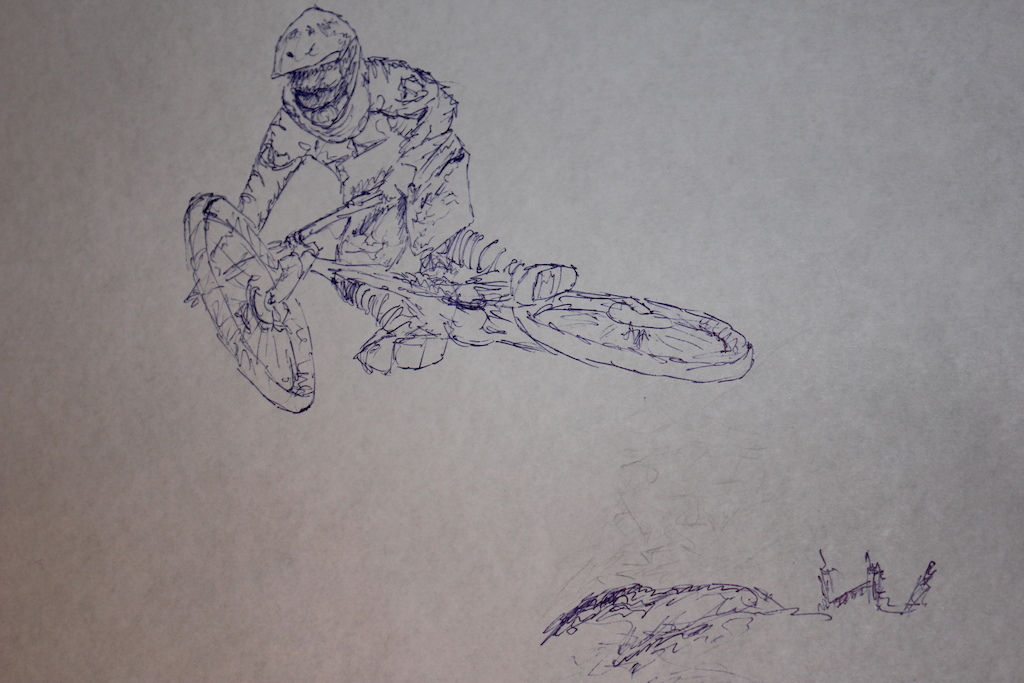 quick pen sketch of one of my photos