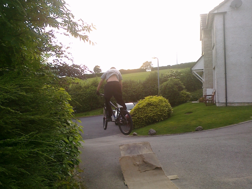day i finished school went home and built a ramp was good fun :D