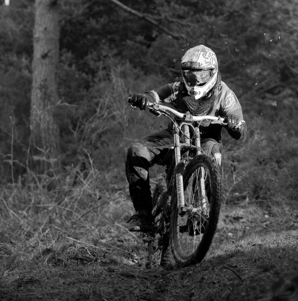 Chris in the switchbacks