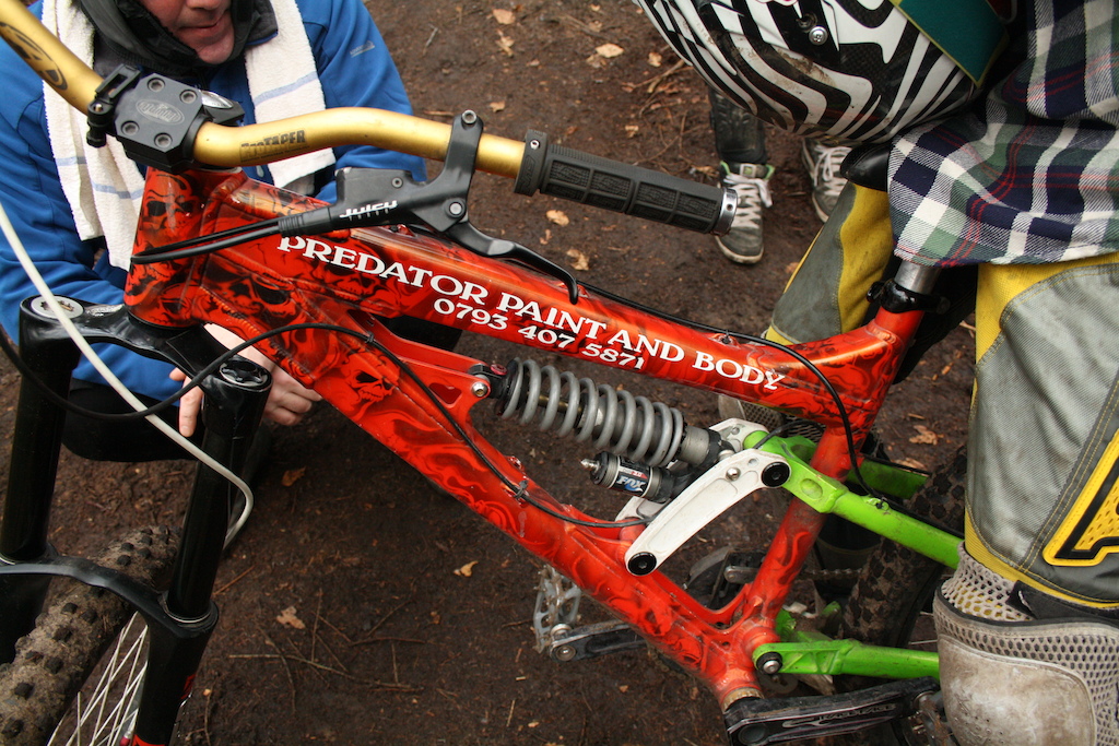 this is one of the lads bikes from esholt art work was sick