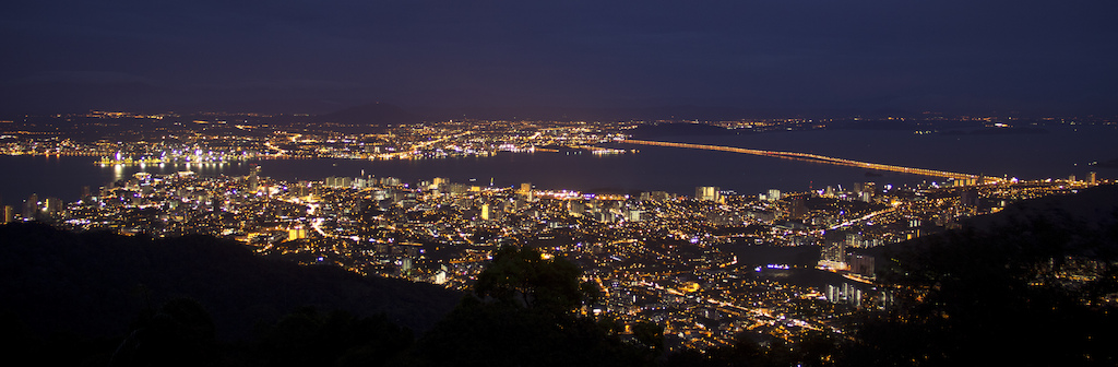 night view from Penang hill
