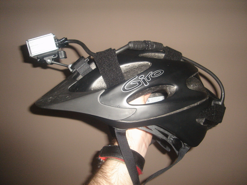 Original LED helmet light was a bit heavy with battery and light on the helmet tended to rock back and forth