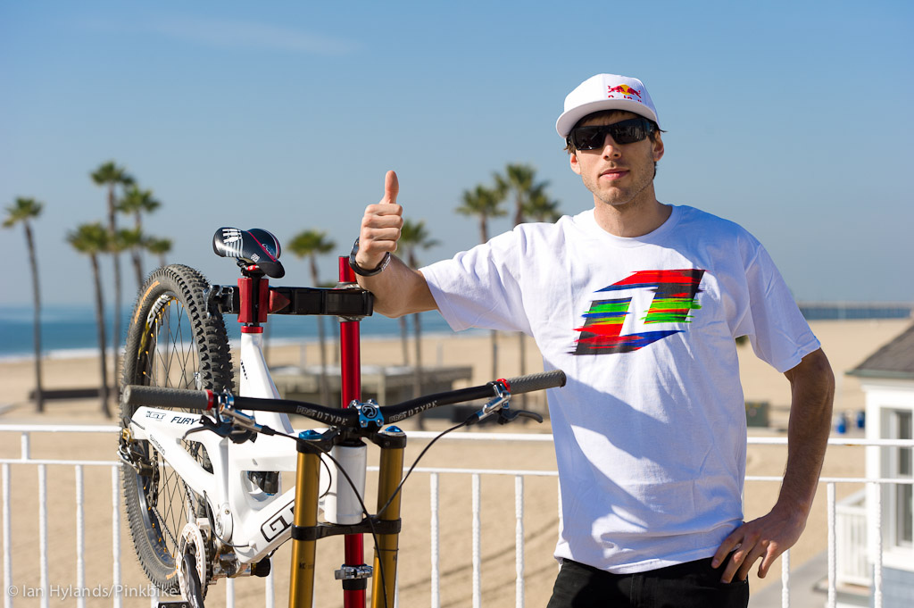 Gee Atherton gives the GT Fury a thumbs up!