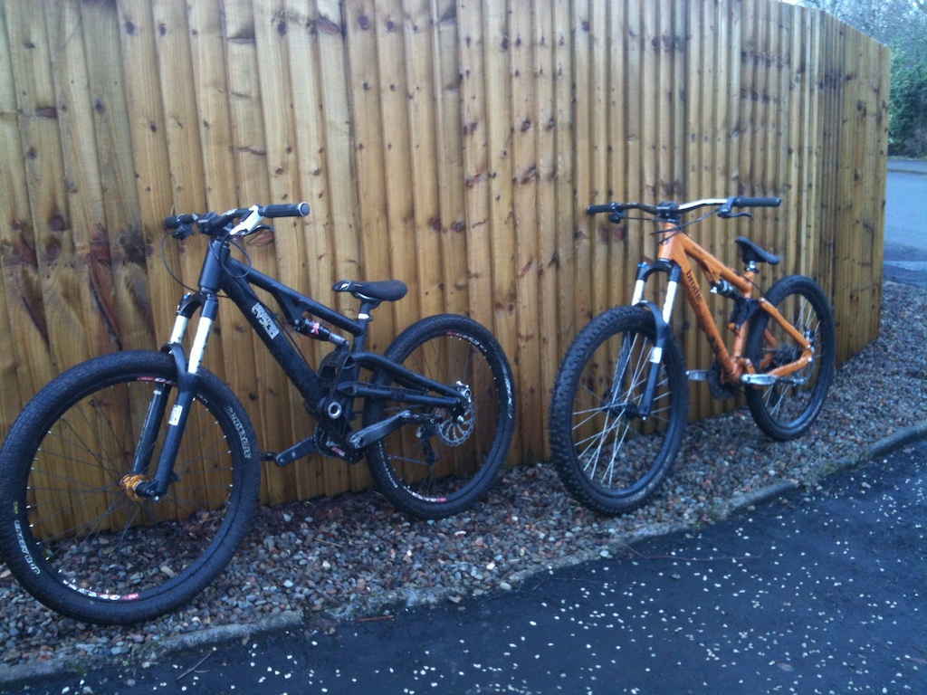 Me and Scott's bikes