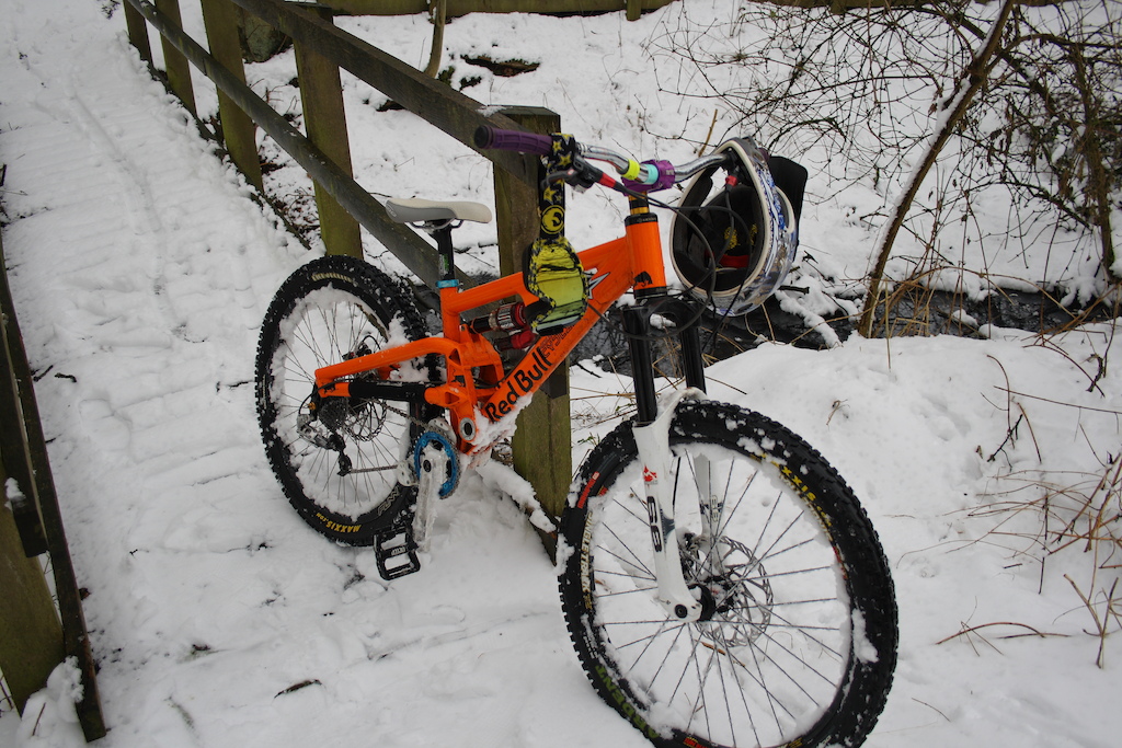 Out and about in the snow on the MC Battery