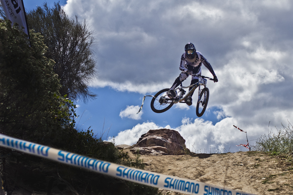 shimano tape on the cassette for extra steeze
Round 3 at Stromlo