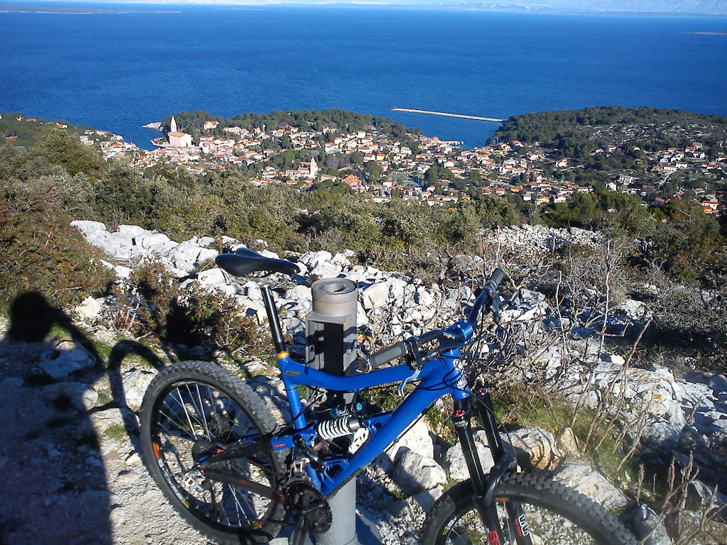 Top of St. Ivan hill ,And view on Veli losinj .