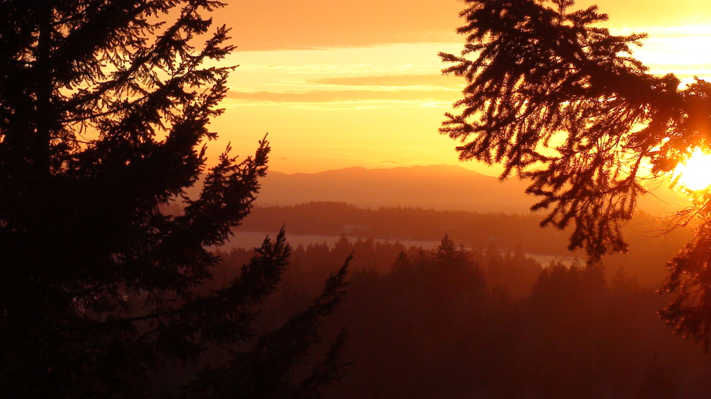 sunset from sooke