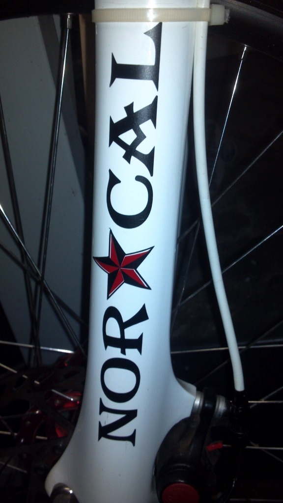 New fork decals.