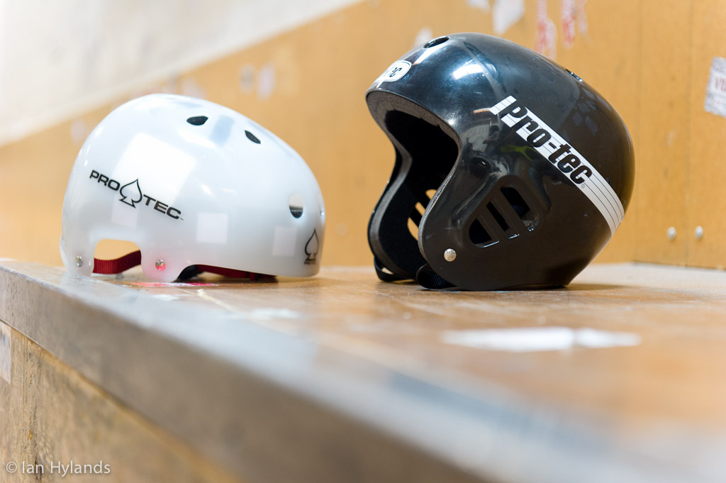 Pro-tec Bucky Classic and Full Cut Classic. These two helmets are important in the history of pro-tec, but we need to stress that they are not bike helmets. Please do not use one of these for biking...