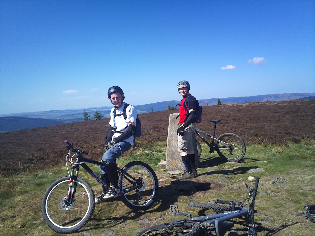 at the top of innerleithen trail back in july 2011