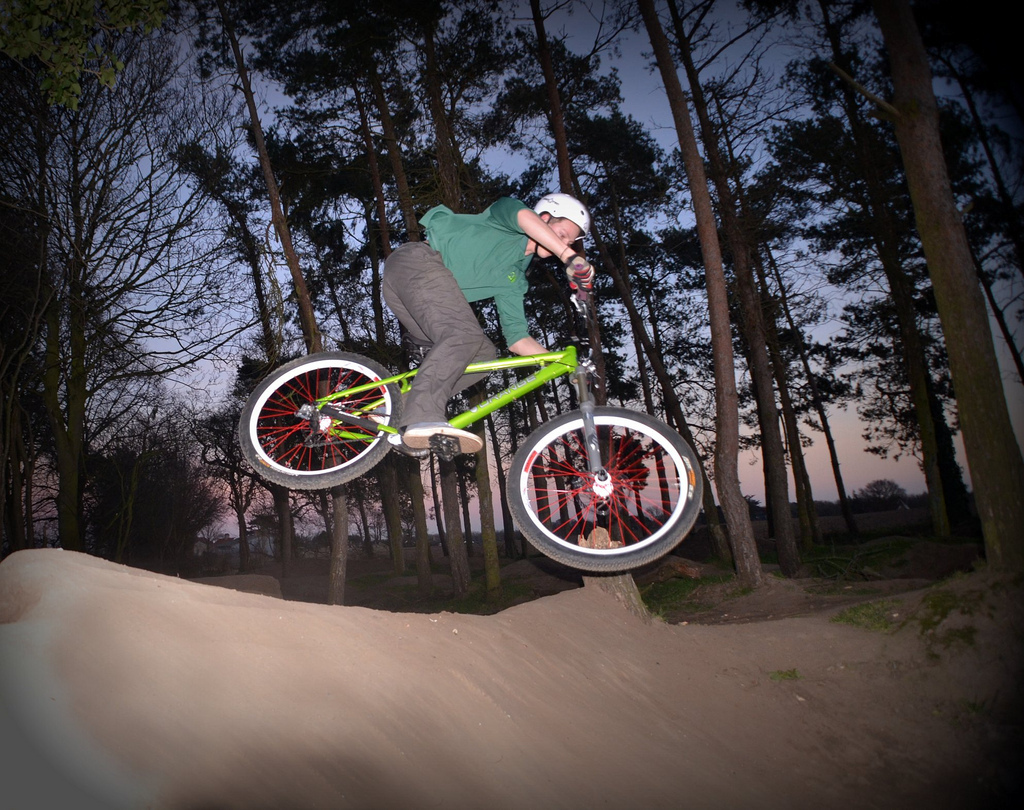 Dusky riding at Acle trails