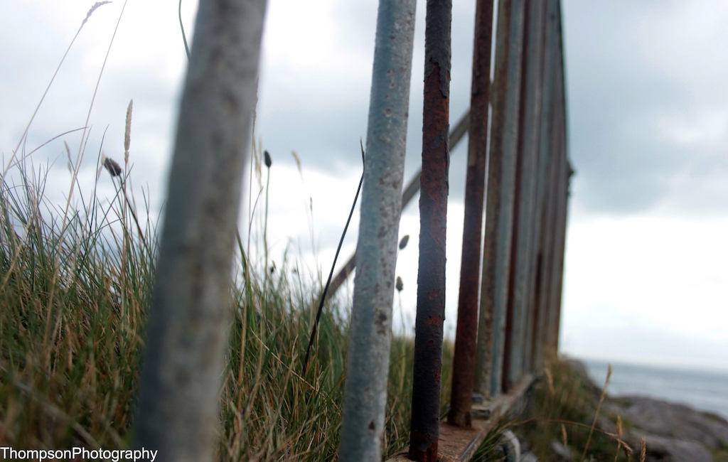 Just some rusty railings in the mumbles