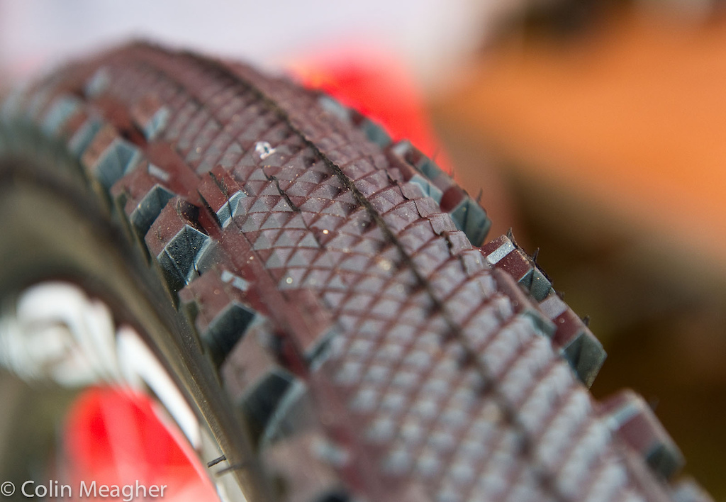For Steve Peat, it was a simple call: Maxxis semi slick.