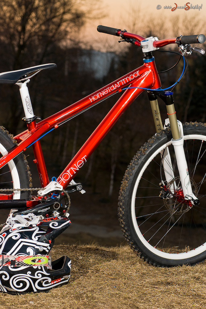 Sweet build on dartmoor parts made for 11y old Kriss, more info:
http://jacekslonik.pinkbike.com/blog/Dartmoor-Hornet-2012-project.html

Credit to Jacek "Słonik" Kaczmarczyk