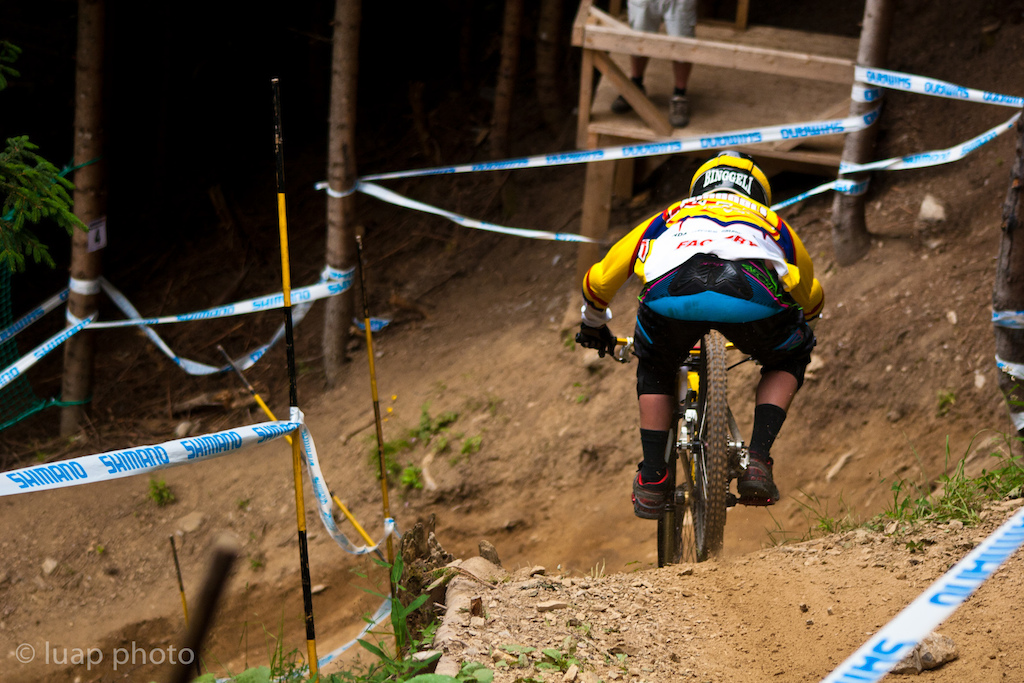 A bunch of shots from the Champery WC a few years back, including a few of US Champ Logan Binggeli  which were used in this interview: Check it out:
http://www.imbikemag.com/issue7/?page=111