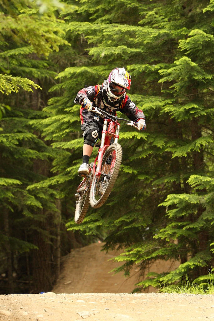 (A Coast mountain photograph picture) Me in the whistler bike park on Heart Of Darkness