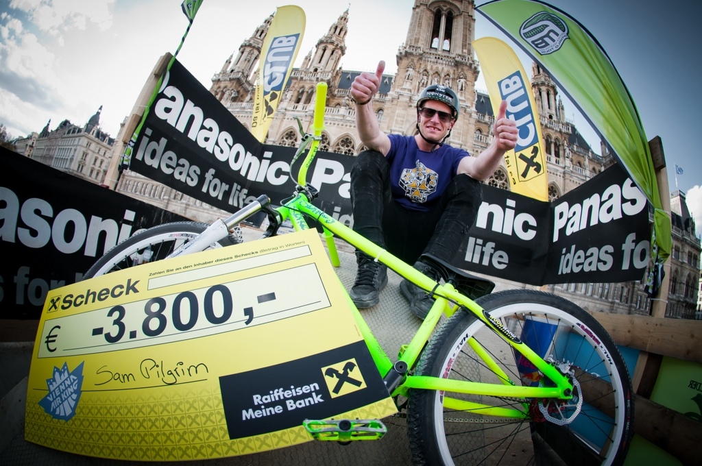 Sam Pilgrims wins Vienna Air King for the 3rd time in a row.

Photo by Bartek Wolinski - http://wolisphoto.com