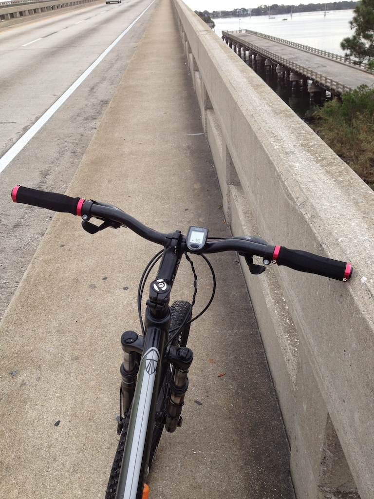 hubert humphrey bridge on my way home from  25 mile ride which was intense