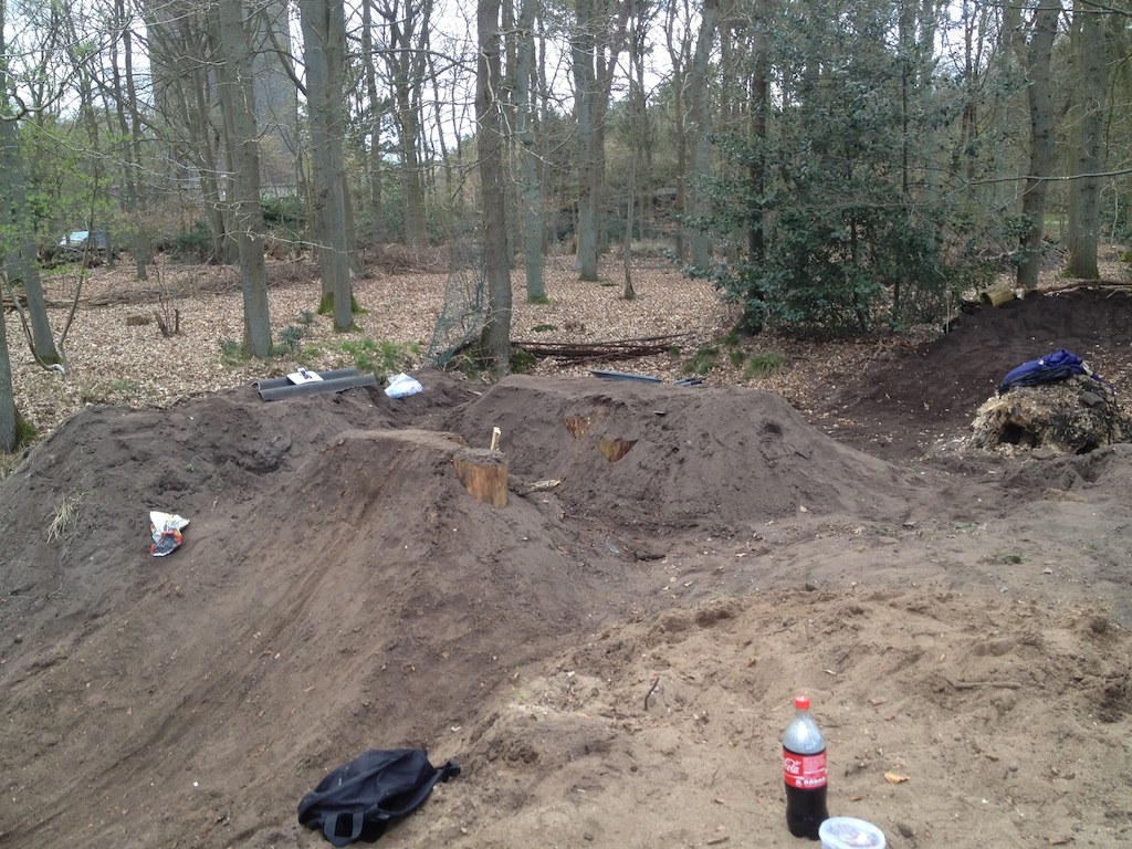 Trails we are building, this was the second day! :D