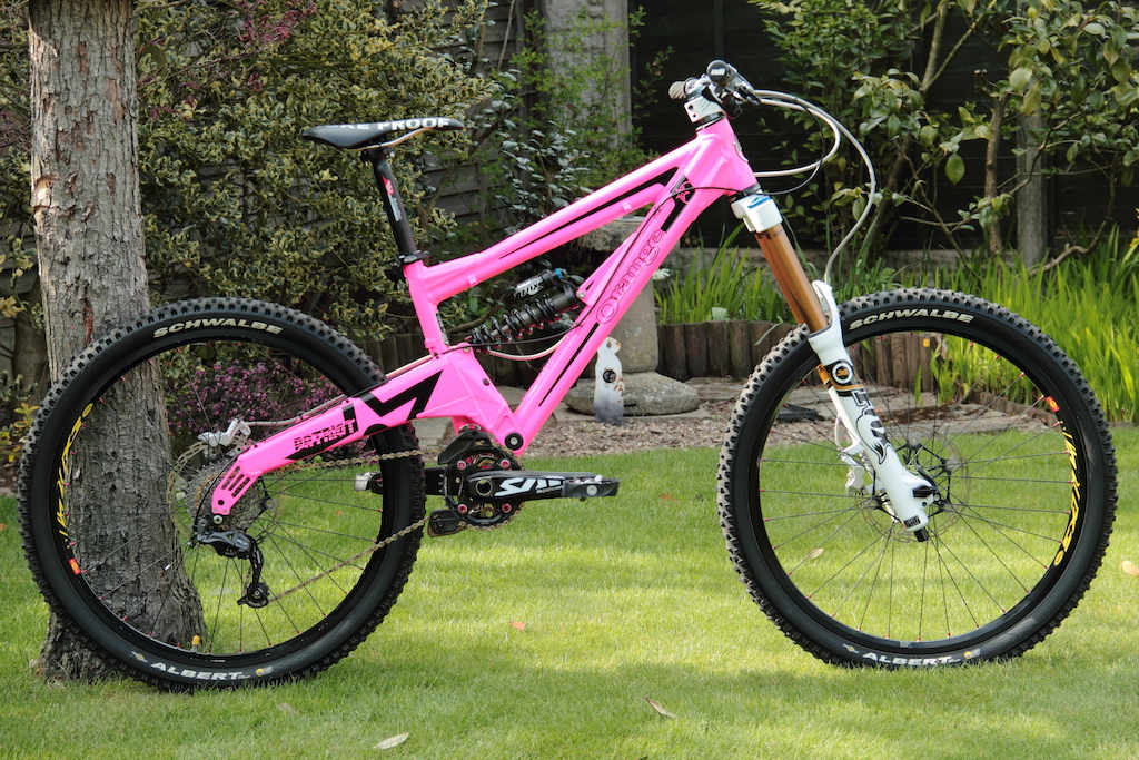 My 2012 Orange Patriot, 2012 36 180 float FIT RC2 forks, Mavic EX721s, (old) Saint cranks, Hope Tech M4s