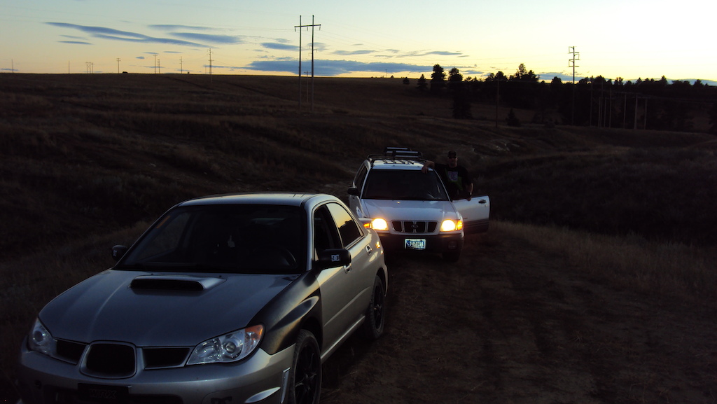 A bit of off-roading with my brother's WRX and my Forester!