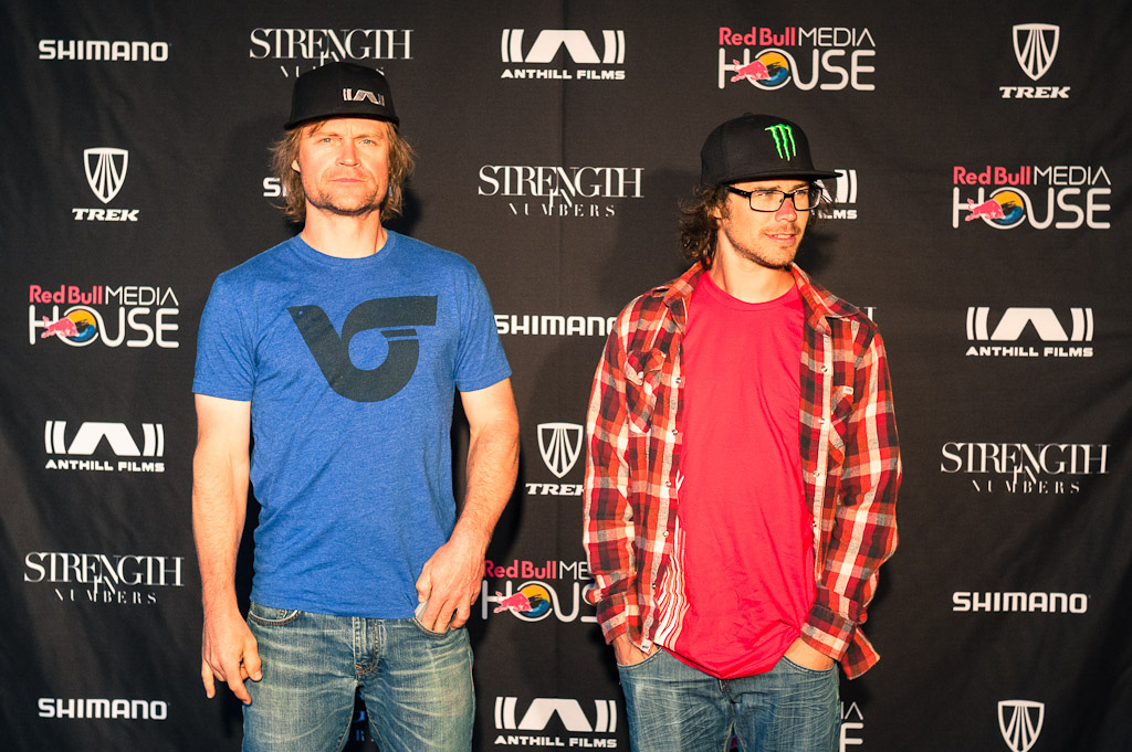 Margus Riga and Fraser Britton at the Strength in Numbers movie premier in Monterey.